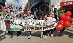 Zulmün karşısında çocukların vicdanı yürüdü