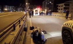 Çaldığı otomobille polisten kaçarken kaza yaptı