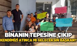 Roman vatandaşlar eylemde: Binanın tepesine çıkıp kendimizi atınca mı geleceksin başkan?