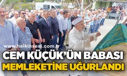 Gazeteci Cem Küçük'ün babası dualarla memleketine uğurlandı