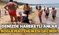 Denizde hareketli anlar: Boğulma tehlikesi geçirdi!