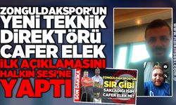 Zonguldakspor'un yeni teknik direktörü Cafer Elek ilk açıklamasını Halkın Sesi'ne yaptı