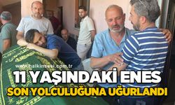 11 yaşındaki Enes son yolculuğuna uğurlandı