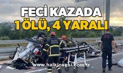 Otoyolda feci kaza: 1 ölü, 4 yaralı