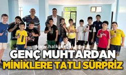 Genç muhtardan miniklere tatlı sürpriz: Yaz Kur’an Kursu öğrencilerine dondurma ikram etti