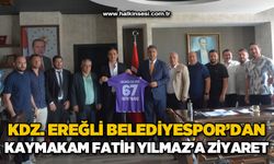 Kdz. Ereğli Belediyespor'dan Kaymakam Fatih Yılmaz'a ziyaret