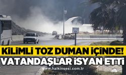 Kilimli toz duman içinde! Vatandaşlar isyan etti