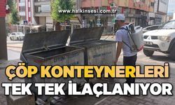 Çöp konteynerleri tek tek ilaçlanıyor