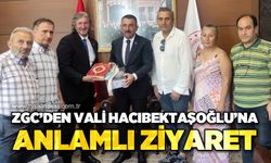 Zonguldak Gazeteciler Cemiyeti'nden Vali Osman Hacıbektaşoğlu'na anlamlı ziyaret
