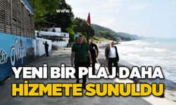 Yeni bir plaj daha hizmete sunuldu