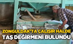 Zonguldak'ta çalışır halde taş değirmeni bulundu