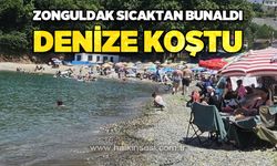 Vatandaşlar sıcak havada deniz keyfi yaşadı