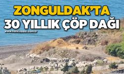 Zonguldak'ta 30 yıllık çöp dağı