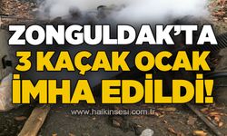 Zonguldak'ta 3 kaçak ocak imha edildi