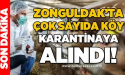 Zonguldak'ta çok sayıda köy karantinaya alındı