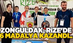 Zonguldak, Rize'de 6 madalya kazandı..