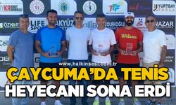 Çaycuma'da tenis heyecanı sona erdi