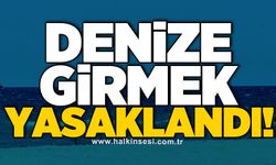 Denize girmek yasaklandı!