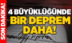 4 büyüklüğünde bir deprem daha!