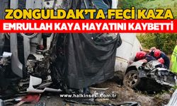 Zonguldak'ta mikser sürücüsü devrildi: Emrullah Kaya hayatını kaybetti