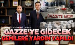 Gazze'ye Yardım Gemisi'ne destek oldular