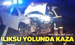 Ilıksu yolunda kaza