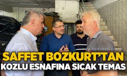 Saffet Bozkurt'tan Kozlu esnafına sıcak temas
