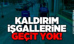 Kaldırım işgallerine geçit yok!