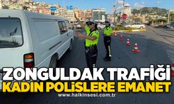 Zonguldak trafiği kadın polislere emanet
