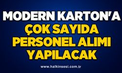 Modern Karton'a çok sayıda personel alımı yapılacak