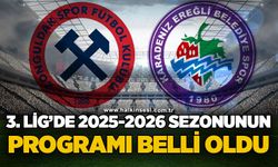 3. Lig’de 2025-26 sezonunun program belli oldu!