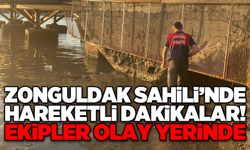 Zonguldak Sahili’nde hareketli dakikalar! Ekipler olay yerinde