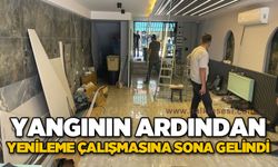 Yangının ardından yenileme çalışmasında sona gelindi