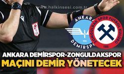 Ankara Demirspor - Zonguldakspor maçını DEMİR yönetecek!