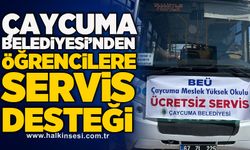 Çaycuma Belediyesi’nden öğrencilere servis desteği