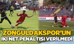 Zonguldakspor'un iki net penaltısı verilmedi...
