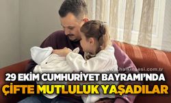 Cumhuriyet Bayramı'nda çifte mutluluk yaşadılar