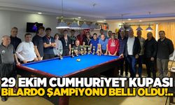 29 Ekim Cumhuriyet Kupası Bilardo Şampiyonu belli oldu!..