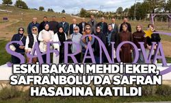 Eski Bakan Mehdi Eker, Safranbolu'da Safran Hasadına Katıldı