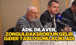 Adil Dilaver, Zonguldakspor’un gelir gider tablosunu açıkladı