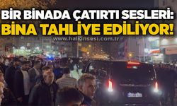 Bir binada çatırtı sesleri: Bina tahliye ediliyor!
