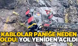 Kablolar paniğe neden oldu: Yol yeniden açıldı