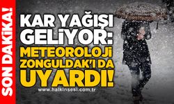 Kar yağışı geliyor: Meteoroloji Zonguldak'ı da uyardı!