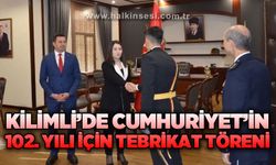 Kilimli’de Cumhuriyet’in 102. yılı için tebrikat töreni