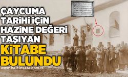 Çaycuma tarihi için hazine değeri taşıyan kitabe bulundu