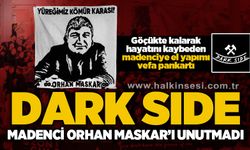 Zonguldakspor taraftar grubu Dark Side madenci Orhan Maskar'ı unutmadı