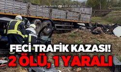 Feci trafik kazası: 2 ölü, 1 yaralı