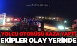 Yolcu otobüsü Ankara yolunda kaza yaptı: Ekipler olay yerinde