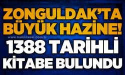 Zonguldak'ta büyük hazine: 1338 tarihli kitabe bulundu!