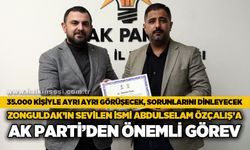 Zonguldak'ın sevilen ismi Abdulselam Özçalış'a AK Parti'den önemli görev: 35 bin vatandaş ile ayrı ayrı ilgilenecek